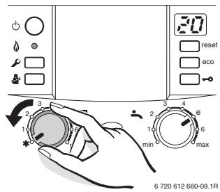 ELM LEBLANC ODEALIS GVT C 24-1H V 24 KW - Mode été (pas de chauffage, eau chaude sanitaire uniquement) - 1