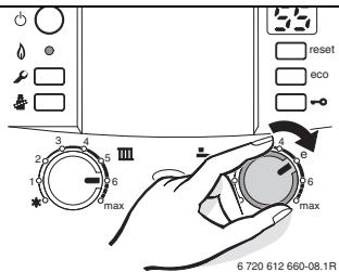 ELM LEBLANC ODEALIS GVT C 24-1H V 24 KW - Régler la température d'eau chaude sanitaire - 1