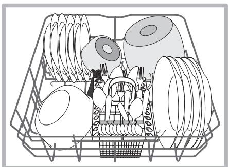 HOTPOINT LFD 11M121 B EU - Geschirrspüler-Unterkorb - 1