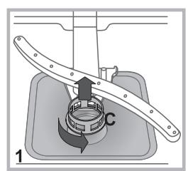 HOTPOINT LFD 11M121 B EU - Reinigen van de filters - 1