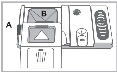 HOTPOINT LFD 11M121 B EU - Einfüllen des Spülmittels - 1