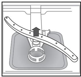 HOTPOINT LFD 11M121 B EU - Reinigen van de sproeiarmen - 2