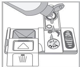 HOTPOINT LFD 11M121 B EU - Einfüllen des Klarsprülers - 2
