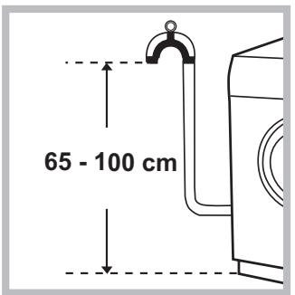 HOTPOINT WMD943BSFR - Ligação do tubo de descarga - 1