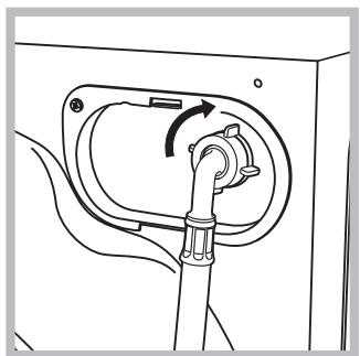 HOTPOINT WMD943BSFR - Conexión del tubo de alimentación de agua - 2