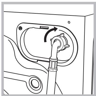 HOTPOINT WMD943BSFR - Connecting the water inlet hose - 2