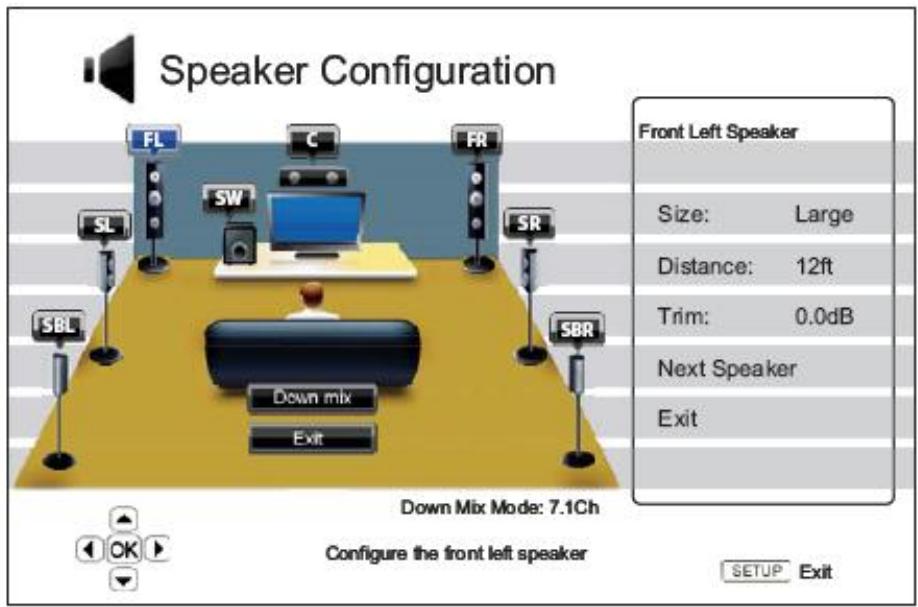 OPPO BDP-80 - CONFIGURATION DES HAUT-PARLEURS - 1