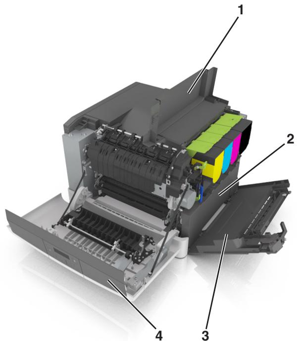 LEXMARK CS310DN - Remplacement de la bouteille de récapération de toner - 1