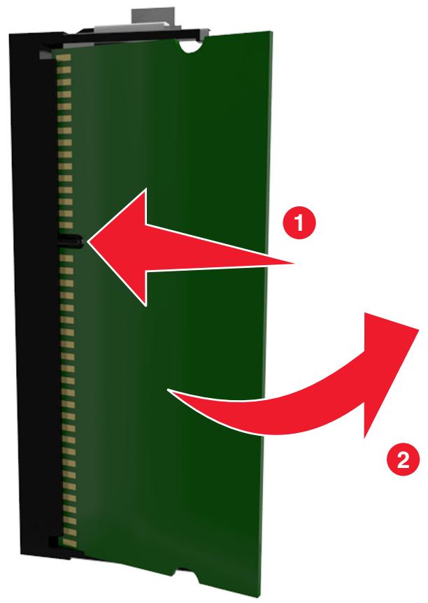 LEXMARK CS310DN - Installation d'une carte mémoire - 6
