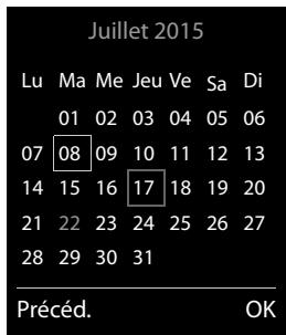 GIGASET CL750A - Calendrier - 1