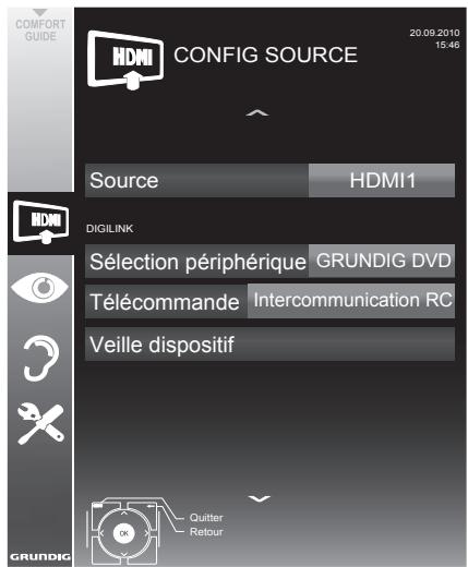 GRUNDIG 28VLE5500BG - Fonctionnement du périphérique - 1