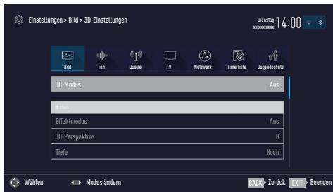 GRUNDIG 55VLX7710BP - 3D Einstellungen - 1