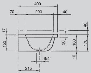 FRANKE SATURN RIGOLES - BROCHURE - Console pour lavabo rigole ECO400CS et ECN400CNS - 6