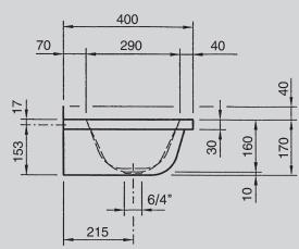FRANKE SATURN RIGOLES - BROCHURE - Lavabo rigole ECN400CNS avec plage de robinetterie - 2