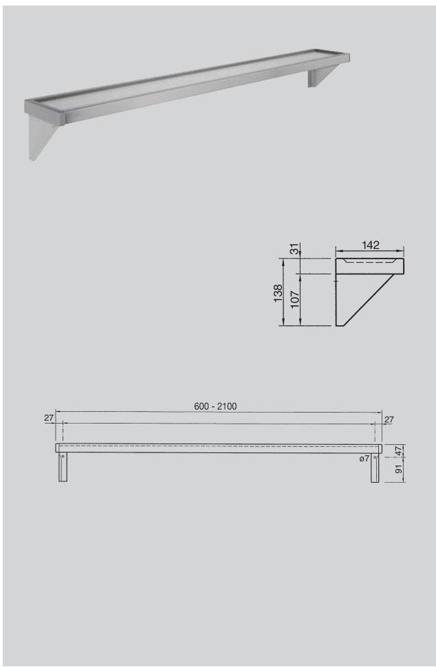 FRANKE SATURN RIGOLES - BROCHURE - Dosseret pour lavabos-rigoles Franke de type BX400CNS - 1