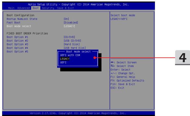 MSI GE72 6QC - Comment sélectionner le mode de démarrage dans le BIOS - 2
