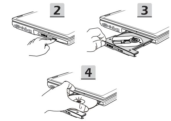 MSI GE72 6QF - Comment utiliser le lecteur de disque optique - 1