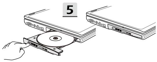 MSI GP62-6QE - Comment utiliser le lecteur de disque optique - 4
