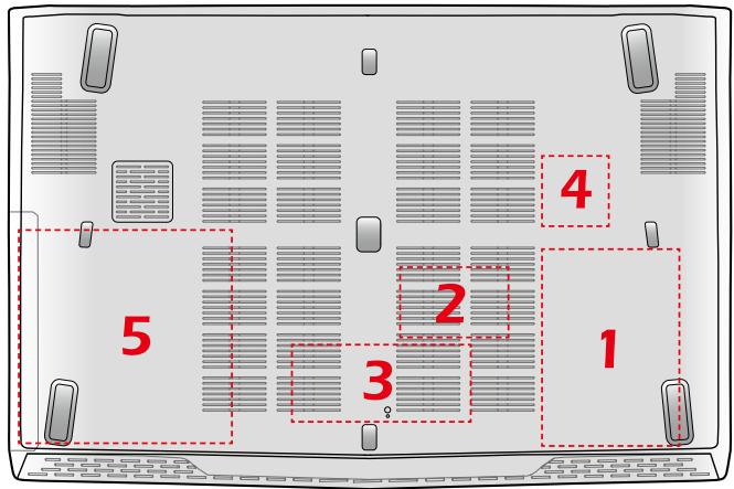 MSI GP62-6QE - Où se trouvent les composants majorés - 2