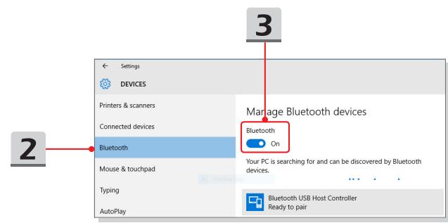 MSI GT72S 6QD - Activier la connexion Bluetooth - 3