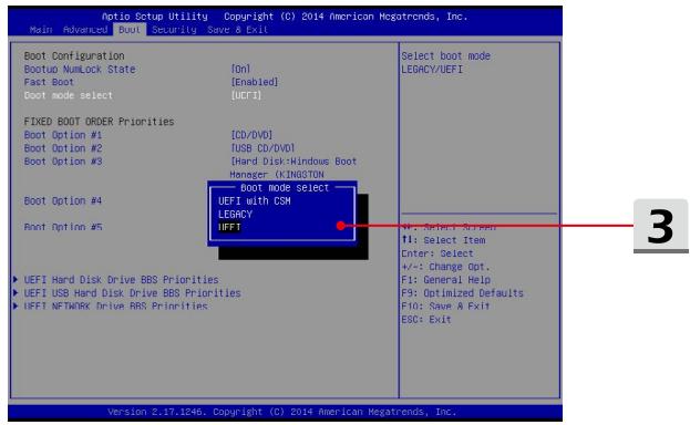 MSI GT72VR 7RE-487FR DOMINATOR PRO DRAGON EDITION - Comment sélectionner le mode de démarrage dans le BIOS - 1