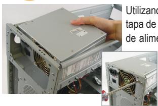GIGABYTE GA-Z87P-D3 - Preparación de la caja e instalación de la fuente de alimentación - 1