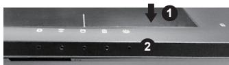 GIGABYTE P57W V7 C32W10-FR - Vista superior Vista frontal y - 2