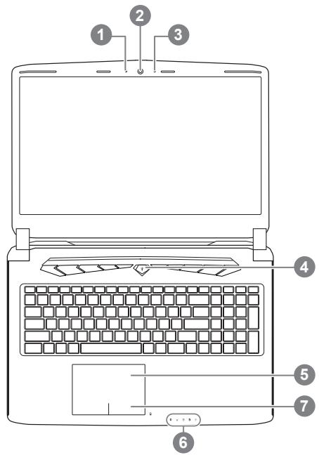 GIGABYTE P57W V7 C32W10-FR - 上視圖 - 1