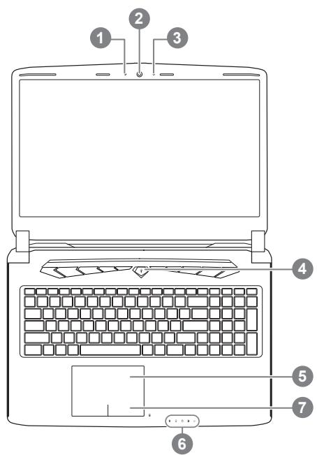 GIGABYTE P57W V7 C52W10-FR - Vista dall'alto - 1