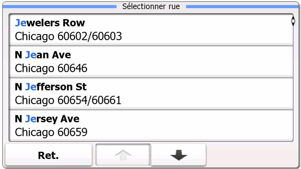 TAKARA SL99W - Sélection d'une intersection en tant que destination - 12