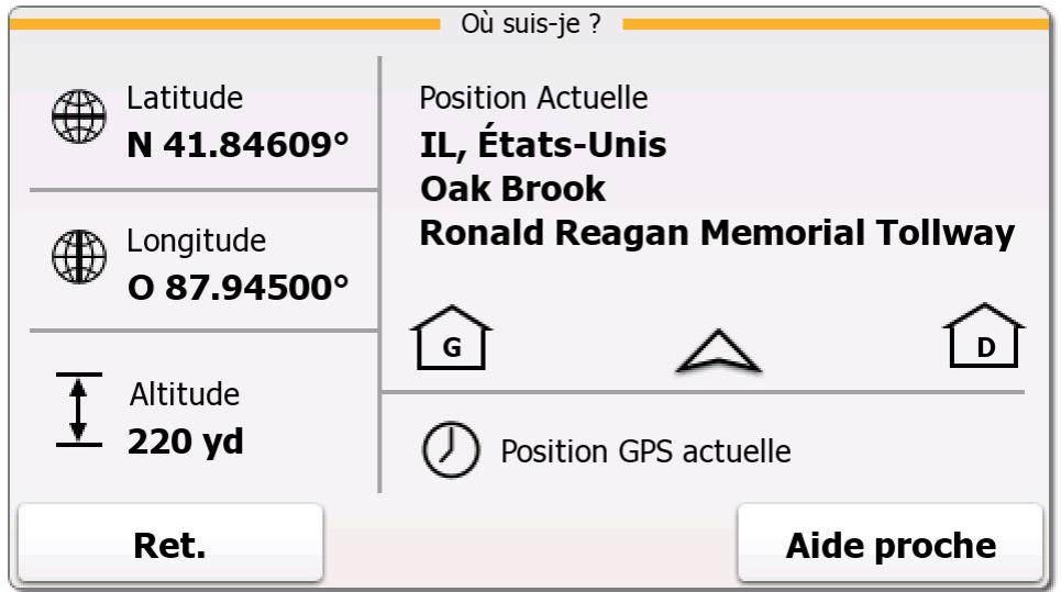 TAKARA SL99W - Vérification des détails de la position actuelle (Où suis-je ?) - 1