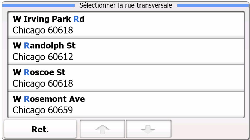 TAKARA SL99W - Sélection d'une intersection en tant que destination - 14