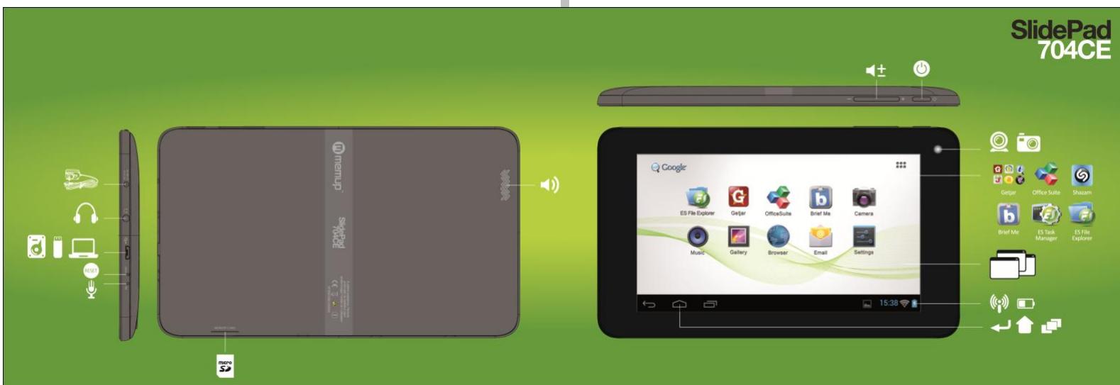 MEMUP SLIDEPADNG 9708 8GO - Alimentation électrique - 1