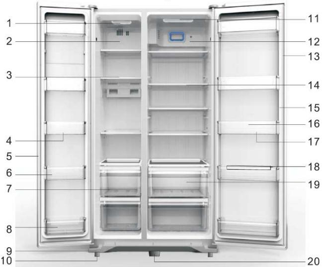 BRANDT BFA673YNX - View of the appliance (HR6AFF366SD, HR6AFF355D) - 1
