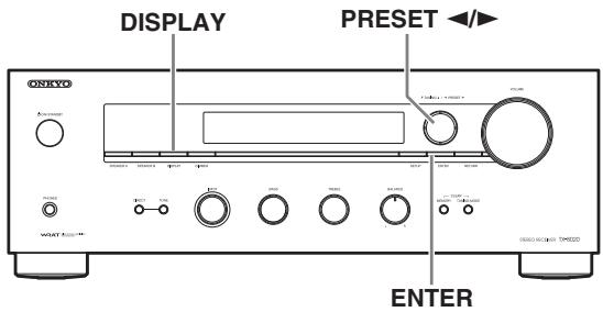 ONKYO TX-8020 - Recherche de station par type (PTY) - 1
