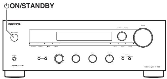ONKYO TX-8020 - Connexion du câble d'alimentation - 1