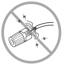 ONKYO TX-8020 - Precauciones durante la connexion de los altavoces - 2