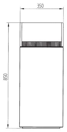 DEVILLE GALEA 30 CE CF 30 KW - Encombrement chaudières - 2