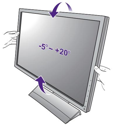 BENQ XL2411T - Réglage de l'angle de vision - 1