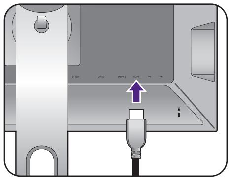 BENQ XL2411T - Connectez les périphériques USB. - 1