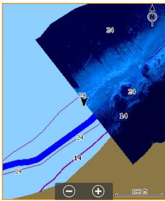 LOWRANCE ELITE 5 - L'image structuremap - 1