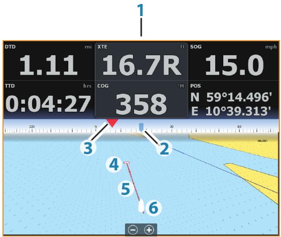 LOWRANCE ELITE 5 - Fenêtre pilote - 1