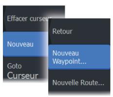 LOWRANCE ELITE 5 - Boîtes de dialogue des waypoints, des routes et des traces - 2