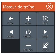 LOWRANCE ELITE 5 - Contrôle de la vitesse du moteur de trainé - 1
