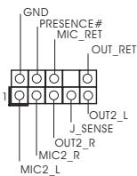 ASROCK H61M-GE - 前置音频面板接头 - 1