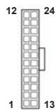 ASROCK H61M-GE - ATX-Netz-Header - 1