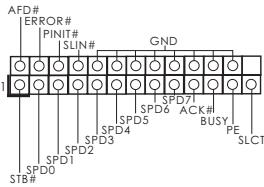 ASROCK H61M-GE - Embase de port d'impression - 1