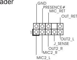 ASROCK H61M-GE - Front Panel Audio Header - 1