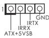 ASROCK H61M-GE - Barrette pour module à infrarouges grand public - 1