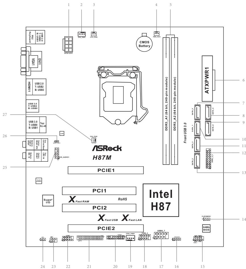 ASROCK H87M - CALIFORNIA, USA ONLY - 2